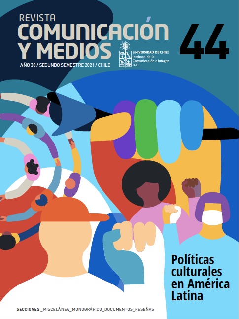 											Visualizar v. 30 n. 44 (2021): Políticas Culturales en América Latina: disensos, tensiones actuales y desafíos
										